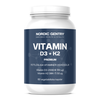 Vitamin D3+K2 (60 kapslar)