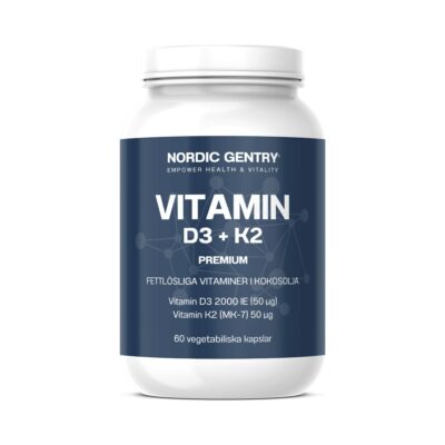 Vitamin D3+K2 (60 kapslar)