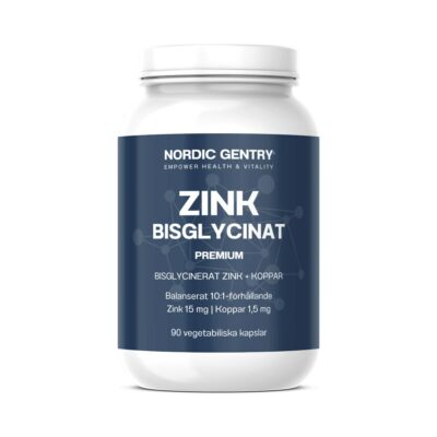 Zink Bisglycinat (90 kapslar)